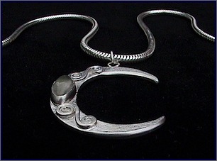 Moonstone jewellery, handmade with sterling silver and moonstone