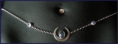 Moonstone jewellery, handmade with sterling silver and moonstone